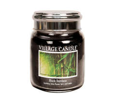 Village Candle Black Bamboo Medium Jar