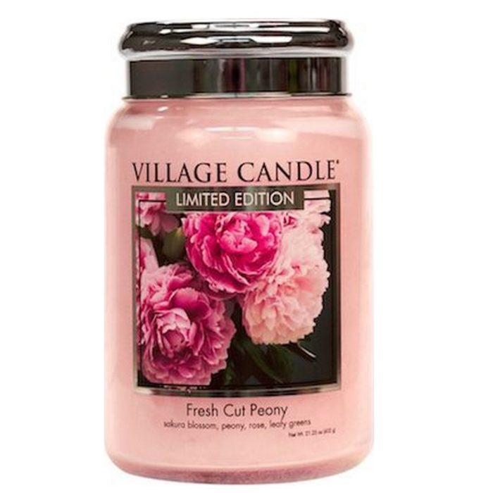 Village Candle Village Candle Fresh Cut Peony Large Jar