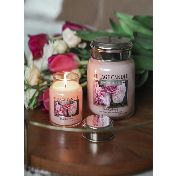 Village Candle Village Candle Fresh Cut Peony Large Jar