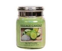 Village Candle Sea Salt Cucumber Medium Jar