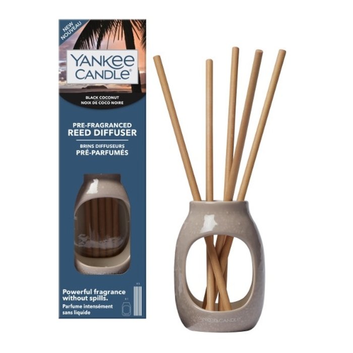 Yankee Candle Yankee Candle Black Coconut Pre-Fragranced Reed Diffuser Starter Kit