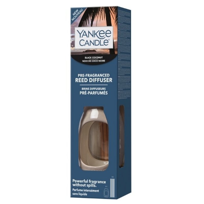 Yankee Candle Yankee Candle Black Coconut Pre-Fragranced Reed Diffuser Starter Kit