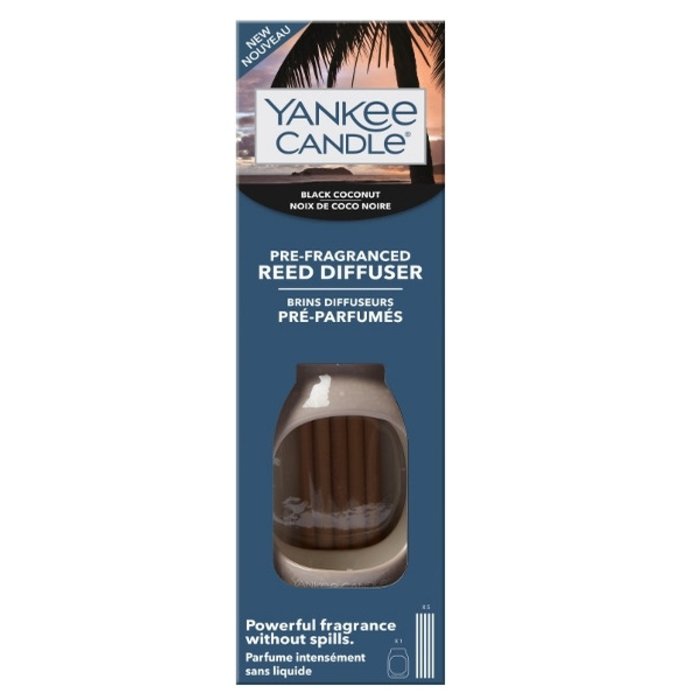Yankee Candle Yankee Candle Black Coconut Pre-Fragranced Reed Diffuser Starter Kit
