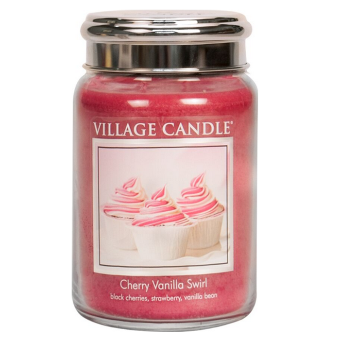Village Candle Village Candle Cherry Vanilla Swirl Large Jar