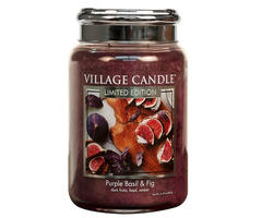 Village Candle Purple Basil & Fig Large Jar
