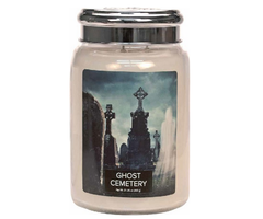 Village Candle Ghost Cemetery Large Jar