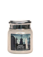 Village Candle Ghost Cemetery Mini Jar