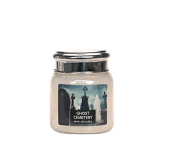 Village Candle Ghost Cemetery Mini Jar
