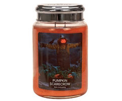 Village Candle Pumpkin Scarecrow Large Jar