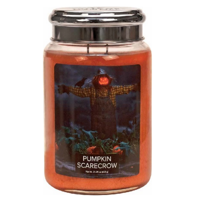 Village Candle Village Candle Pumpkin Scarecrow Large Jar
