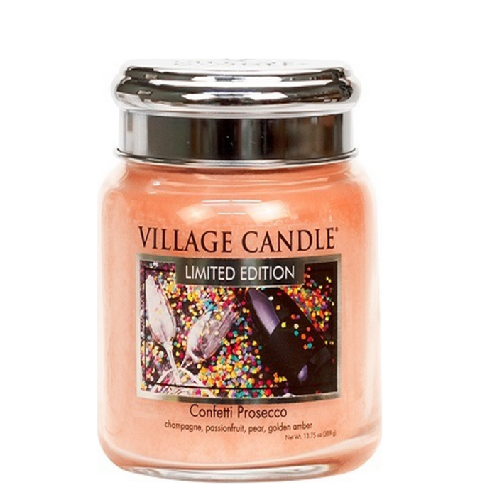 Village Candle Village Candle Confetti Prosecco Medium Jar