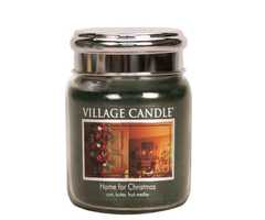 Village Candle Home For Christmas Medium Jar