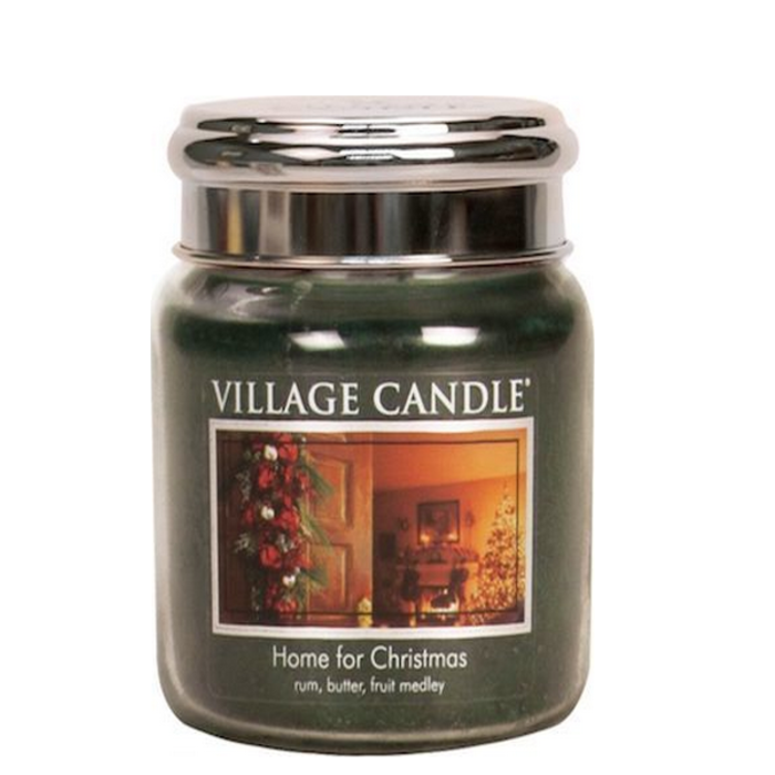 Village Candle Village Candle Home For Christmas Medium Jar