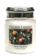 Village Candle Winter Clementine Medium Jar