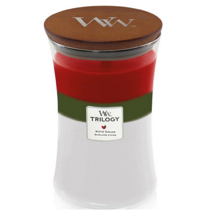 Woodwick WoodWick Winter Garland Trilogy Large Candle