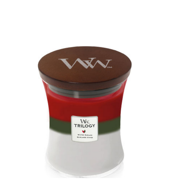 Woodwick WoodWick Winter Garland Trilogy Medium Candle