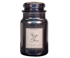 Village Candle River Stone Metallic Large Jar
