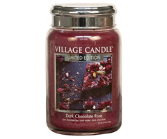 Village Candle Dark Chocolate Rose Large Jar
