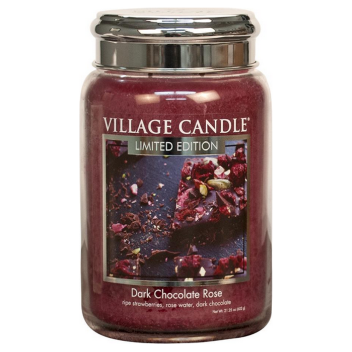 Village Candle Village Candle Dark Chocolate Rose Large Jar