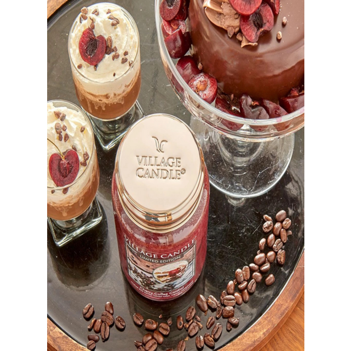 Village Candle Village Candle Cherry Coffee Cordial Medium Jar