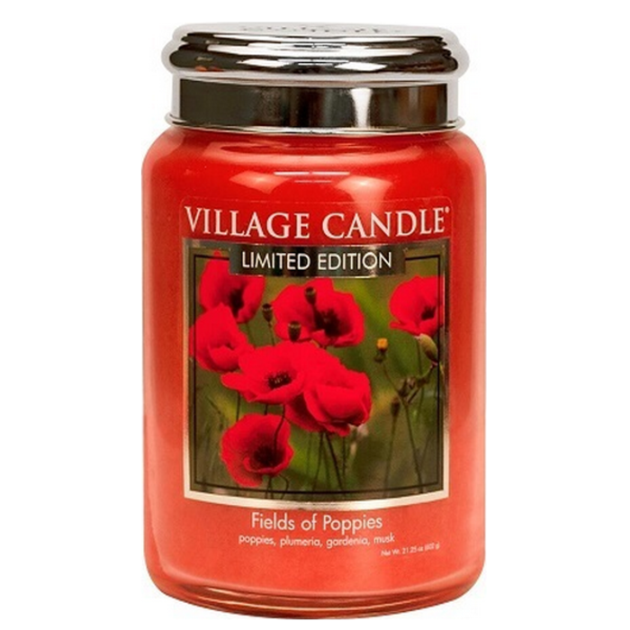 Village Candle Village Candle Fields of Poppies Large Jar