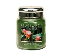 Village Candle Cactus Flower Medium Jar