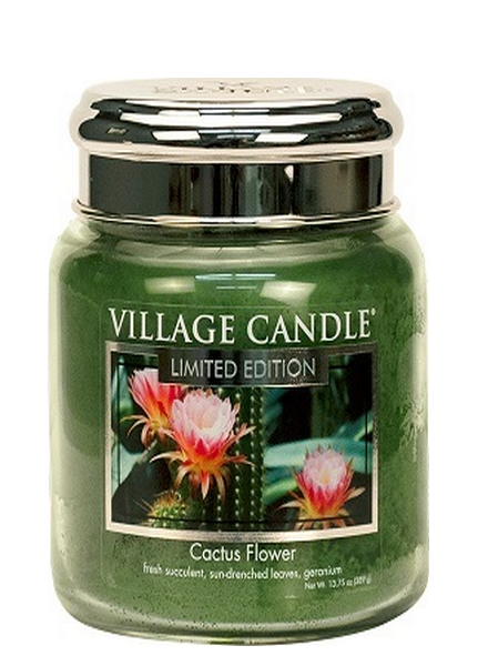Village Candle Cactus Flower Medium Jar