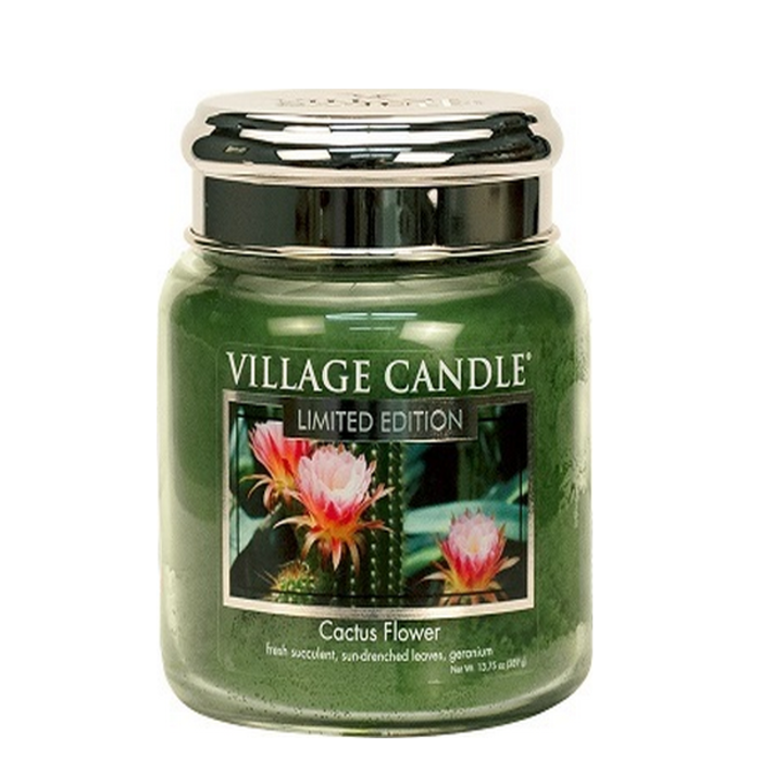 Village Candle Village Candle Cactus Flower Medium Jar