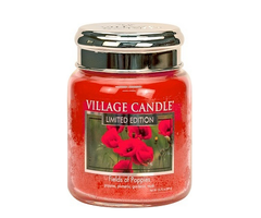 Village Candle Fields of Poppies Medium Jar