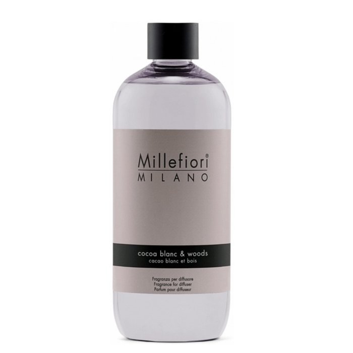 Millefiori Milano  Millefiori Milano Cocoa Blanc & Woods Navulling Natural 500 ml