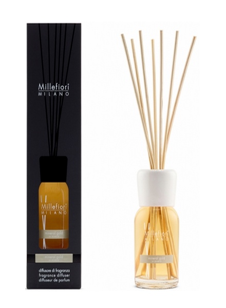 Millefiori Milano Mineral Gold Geurstokjes Natural 100 Ml Us Candles
