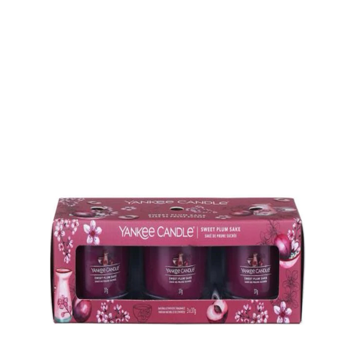 Yankee Candle Yankee Candle Sweet Plum Sake Filled Votive 3 Pack
