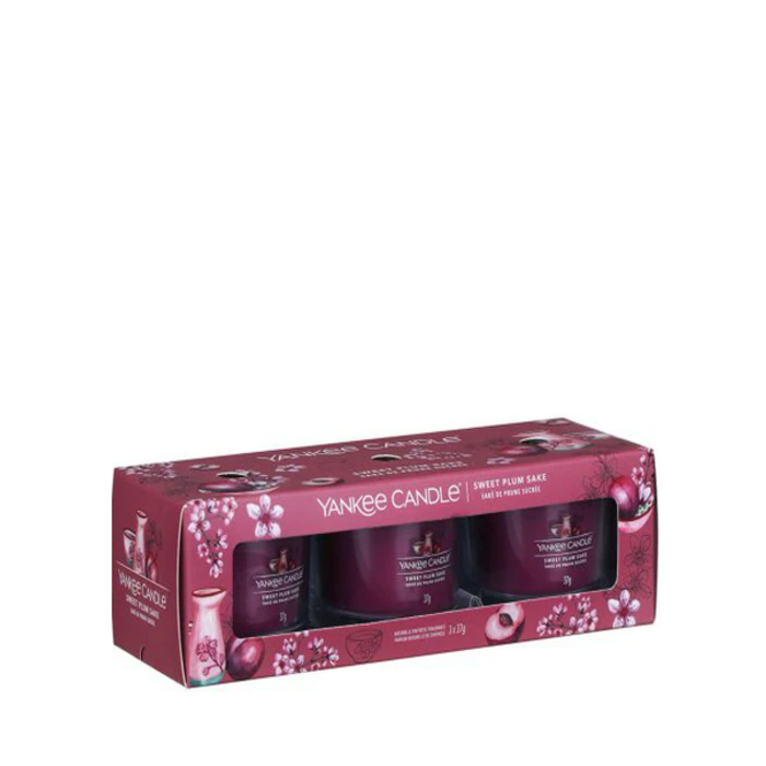 Yankee Candle Yankee Candle Sweet Plum Sake Filled Votive 3 Pack