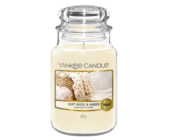 Yankee Candle Soft Wool & Amber Large Jar