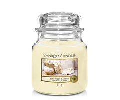 Yankee Candle Soft Wool & Amber Medium Jar