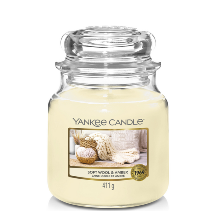 Yankee Candle Yankee Candle Soft Wool & Amber Medium Jar