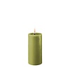 Deluxe Homeart Led Kaars Olive Green 5 x 10 cm