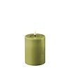 Deluxe Homeart Led Kaars Olive Green 7,5 x 10 cm