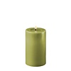 Deluxe Homeart Led Kaars Olive Green 7,5 x 12,5 cm