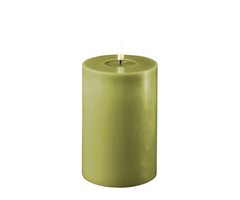 Deluxe Homeart Led Kaars Olive Green 10 x 15 cm