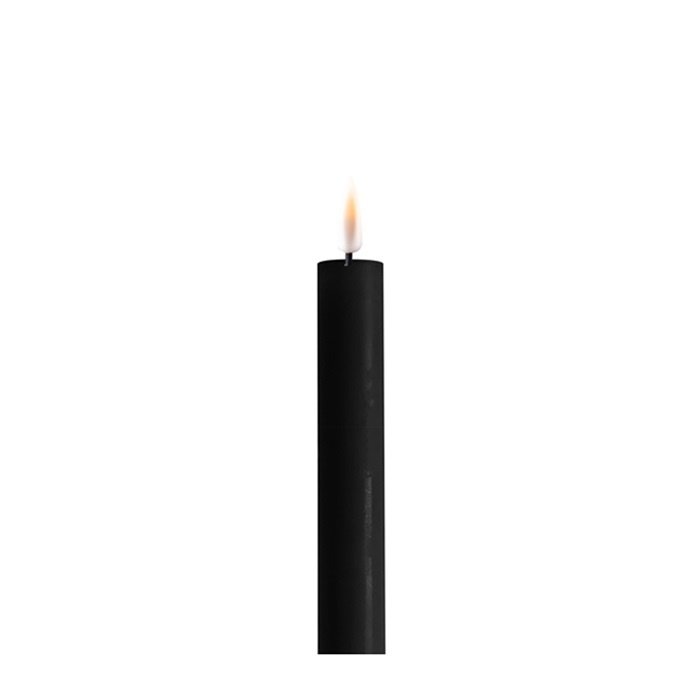 Deluxe Homeart Deluxe Homeart Led Kaars Black Real Flame Diner Candle 2,2 x 15 cm