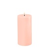 Deluxe Homeart Led Kaars Light Pink 7,5 x 15 cm