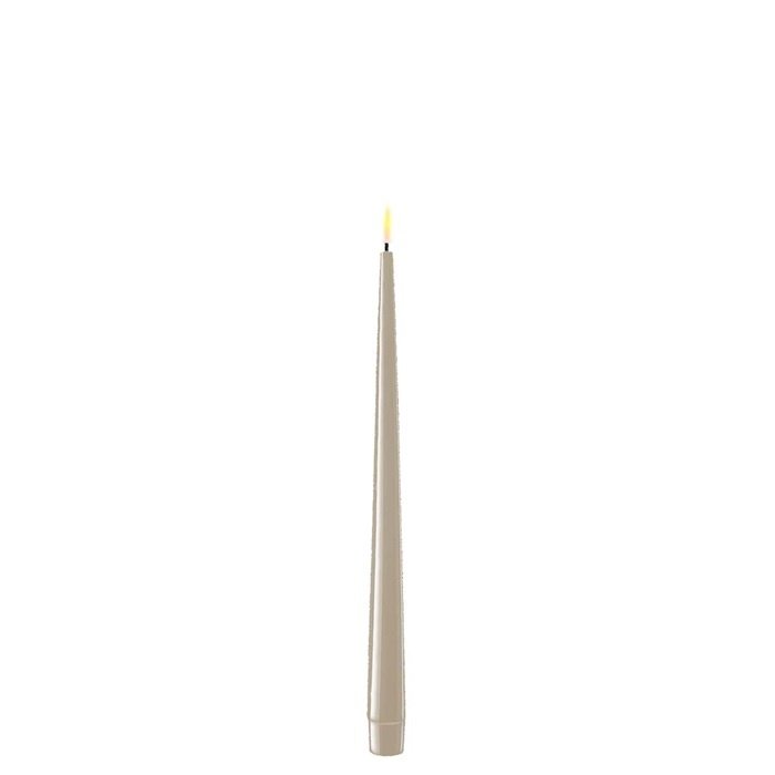 Deluxe Homeart Deluxe Homeart Led Kaars Sand Real Flame Shiny Diner Candle 2,2 x 28 cm