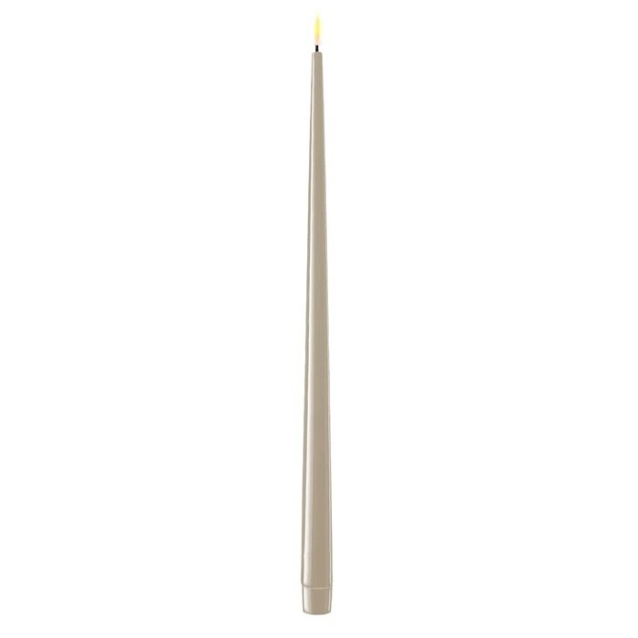 Deluxe Homeart Deluxe Homeart Led Kaars Sand Real Flame Shiny Diner Candle 2,2 x 38 cm