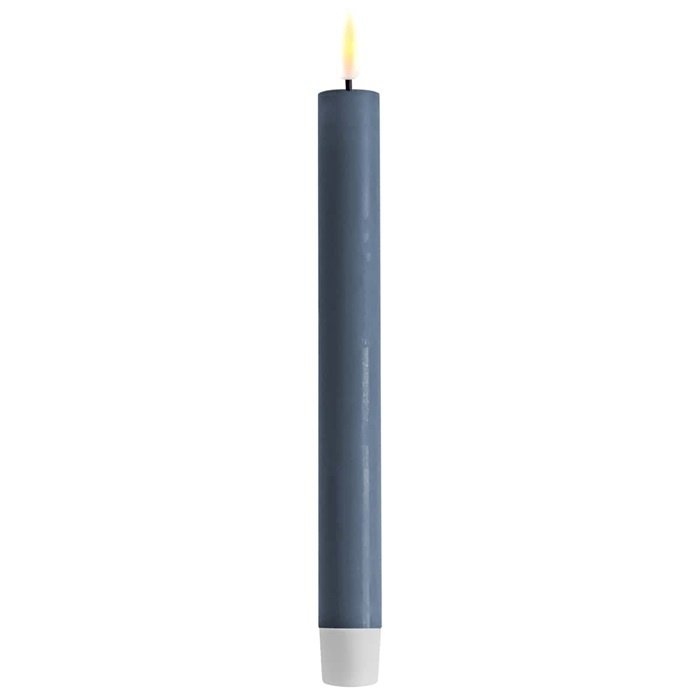 Deluxe Homeart Deluxe Homeart Led Kaars Ice Blue Real Flame Diner Candle 2,2 x 24 cm
