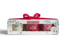 Yankee Candle Snow Globe Wonderland 3 Filled Votive Gift Set