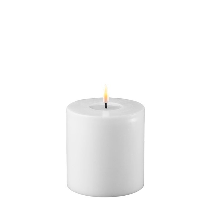 Deluxe Homeart Deluxe Homeart Led Kaars White 10 x 10 cm