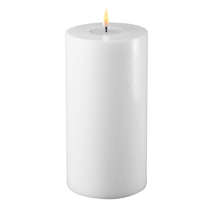 Deluxe Homeart Deluxe Homeart Led Kaars White 10 x 20 cm