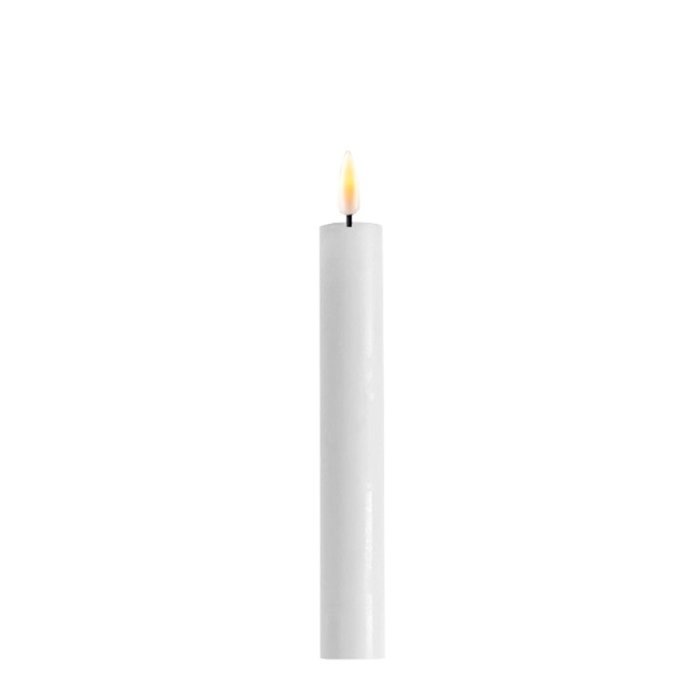 Deluxe Homeart Deluxe Homeart Led Kaars White Real Flame Diner Candle 2,2 x 15 cm
