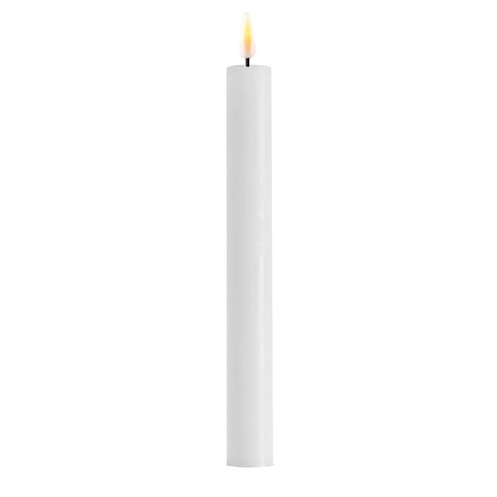 Deluxe Homeart Deluxe Homeart Led Kaars White Real Flame Diner Candle 2,2 x 24 cm
